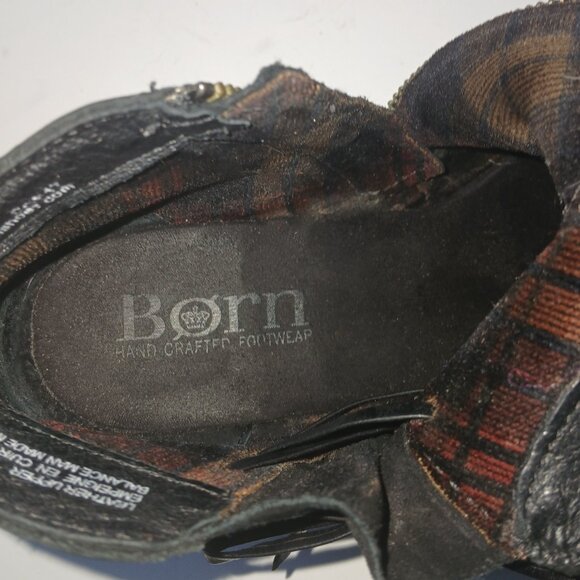Born Børn Leather Ankle Boots Booties Warm Lining Zipper Size 8M Handcrafted - Picture 12 of 14